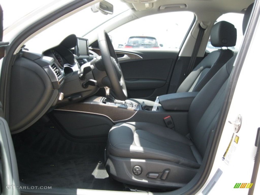 Black Interior 2012 Audi A6 3.0T quattro Sedan Photo #55519523