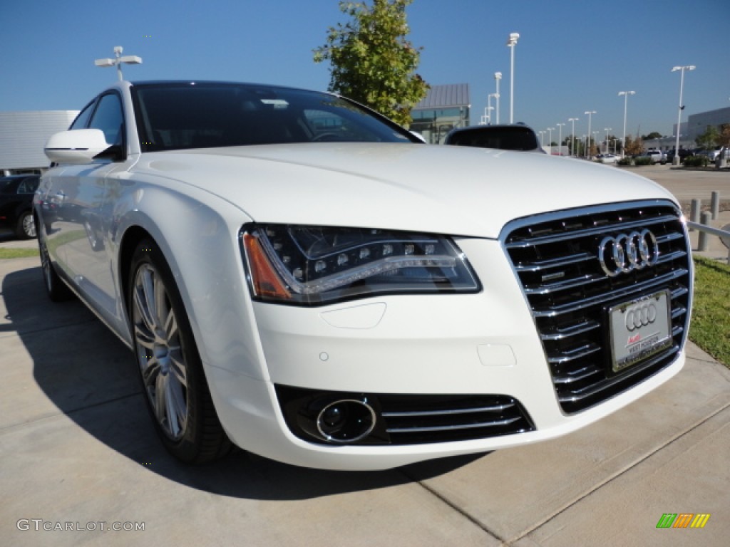 2012 A8 L 4.2 quattro - Ibis White / Nougat Brown photo #4