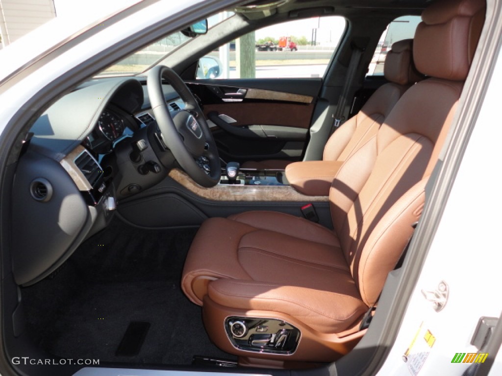 Nougat Brown Interior 2012 Audi A8 L 4.2 quattro Photo #55519754