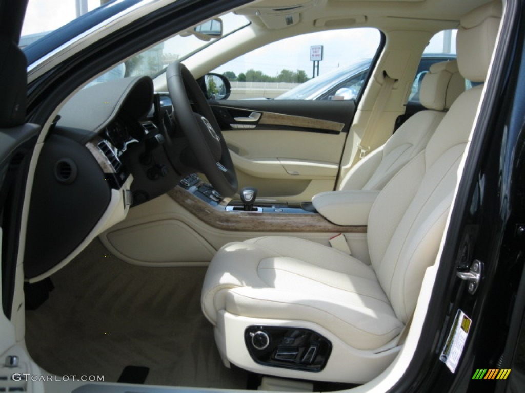 Silk Beige Interior 2012 Audi A8 L 4.2 quattro Photo #55519913
