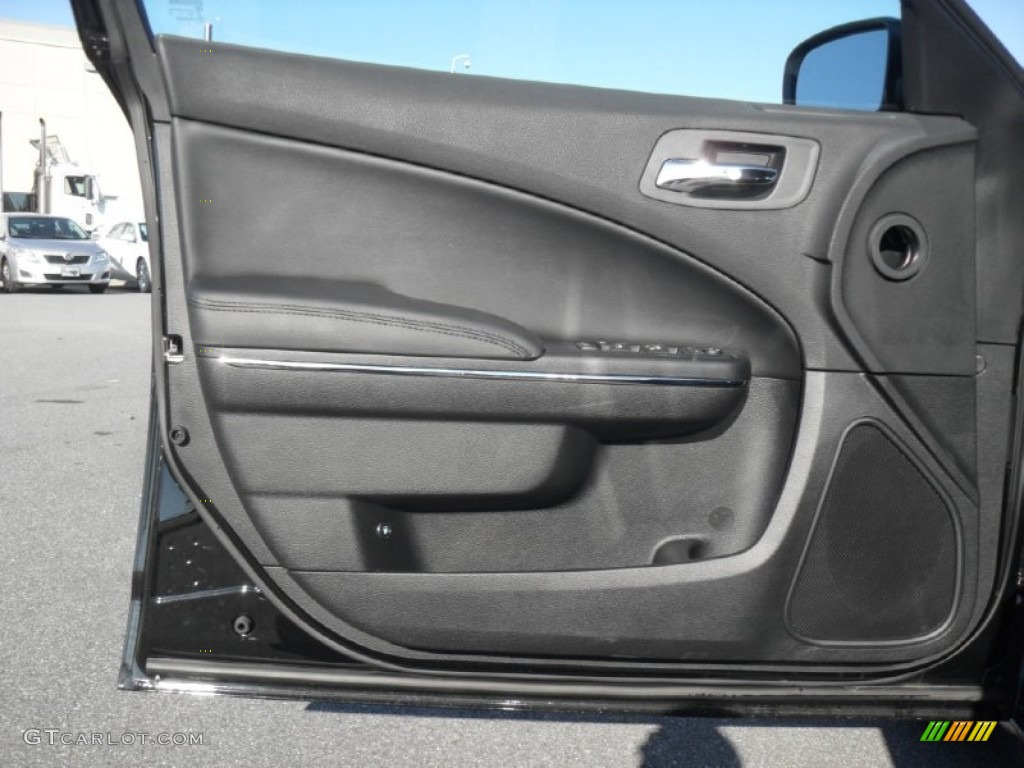2012 Dodge Charger SE Black Door Panel Photo #55520039