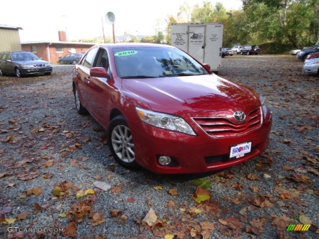 2010 Camry XLE - Barcelona Red Metallic / Bisque photo #1