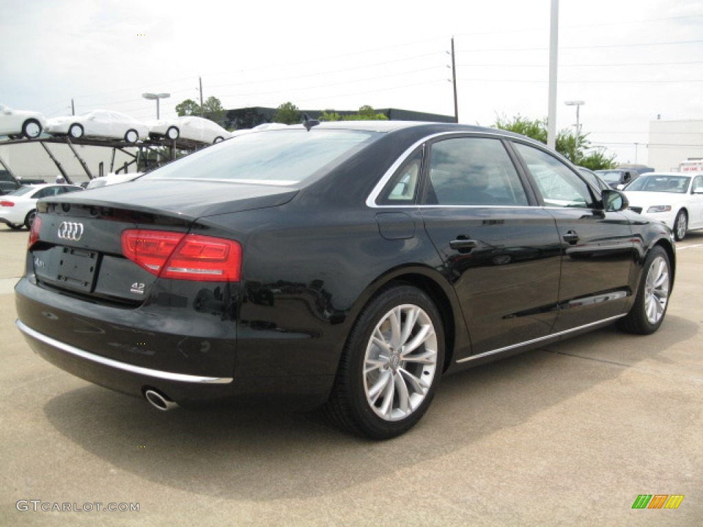 Phantom Black Pearl Effect 2012 Audi A8 L 4.2 quattro Exterior Photo #55520264