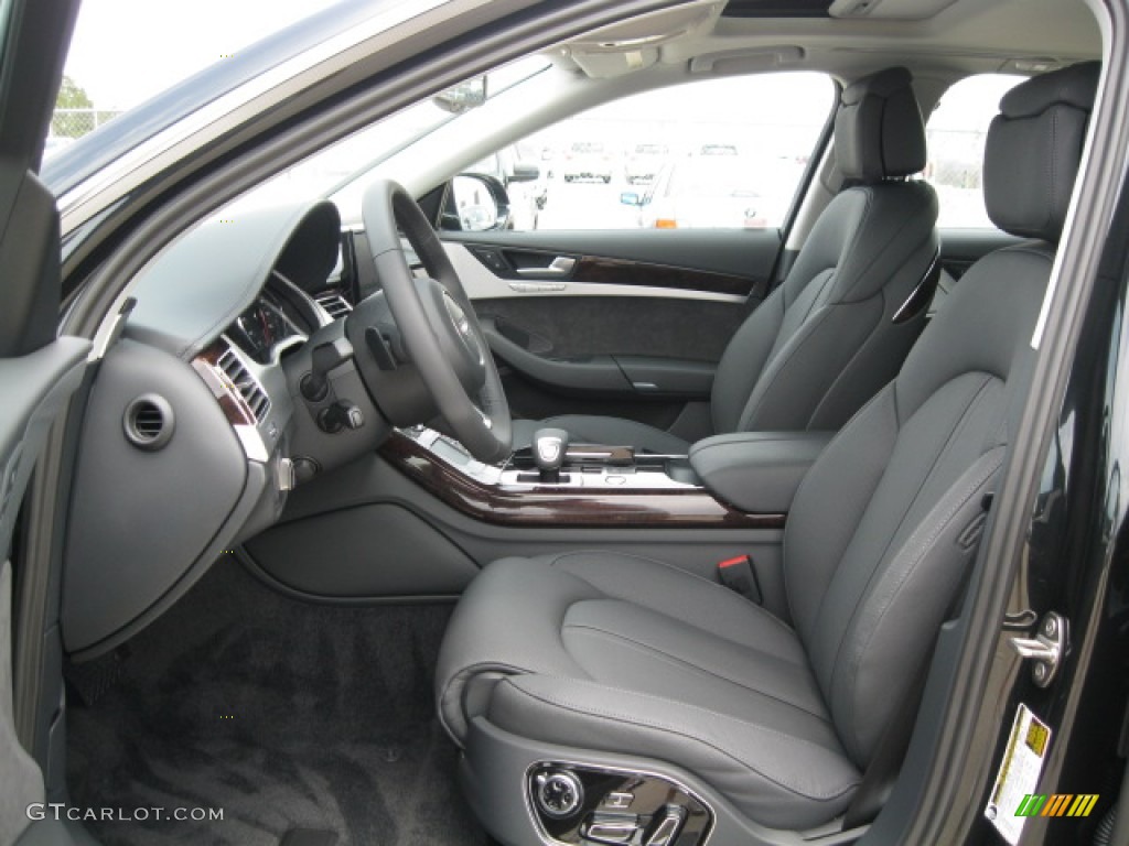 Black Interior 2012 Audi A8 4.2 quattro Photo #55520360