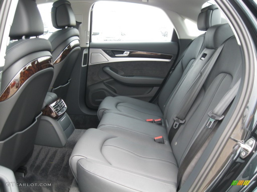 Black Interior 2012 Audi A8 4.2 quattro Photo #55520375