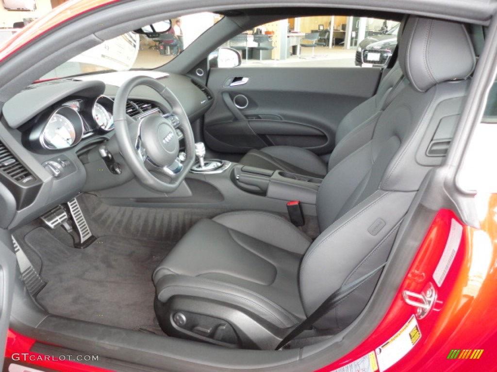 Black Interior 2012 Audi R8 4.2 FSI quattro Photo #55520442