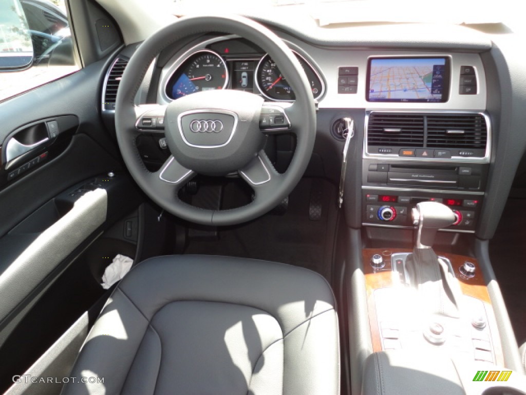 2012 Audi Q7 3.0 TDI quattro Black Dashboard Photo #55520546