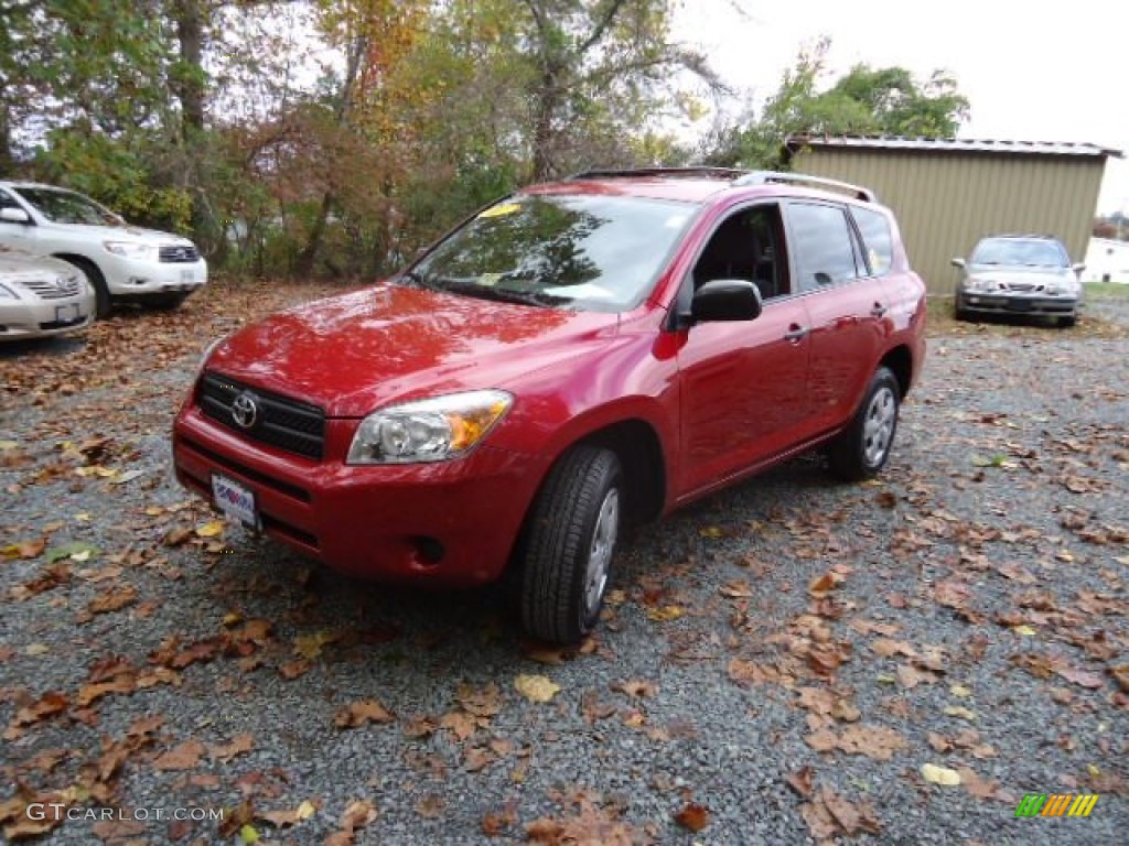 2007 RAV4 4WD - Barcelona Red Pearl / Ash Gray photo #3
