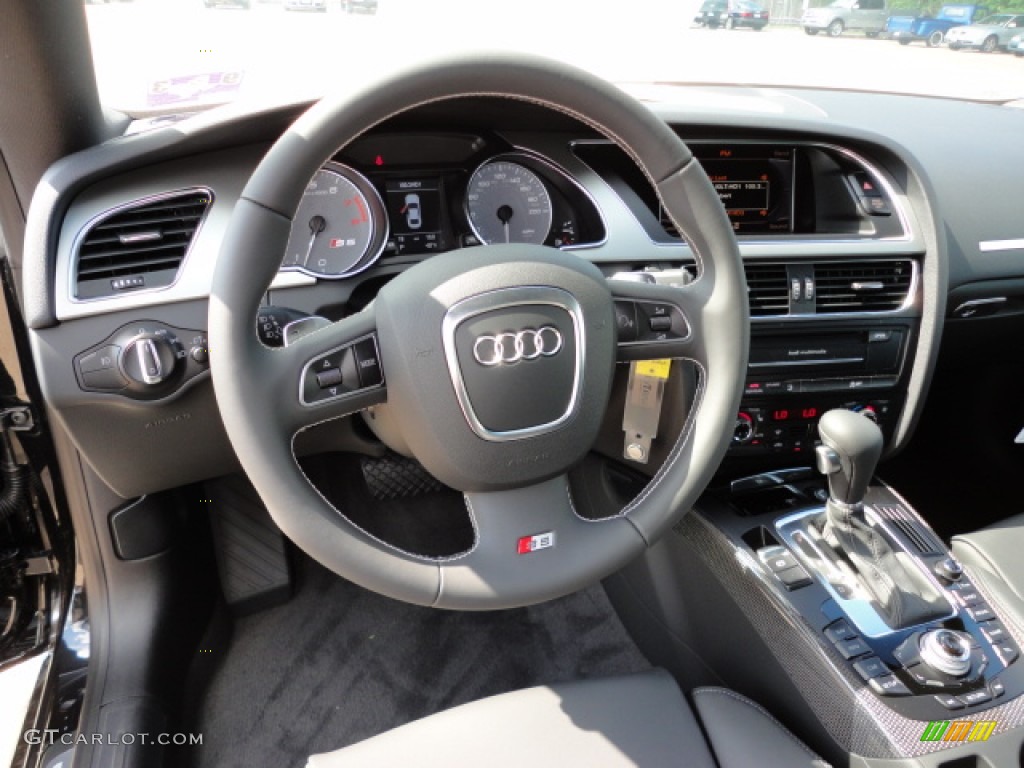 2012 Audi S5 4.2 FSI quattro Coupe Black Dashboard Photo #55521062
