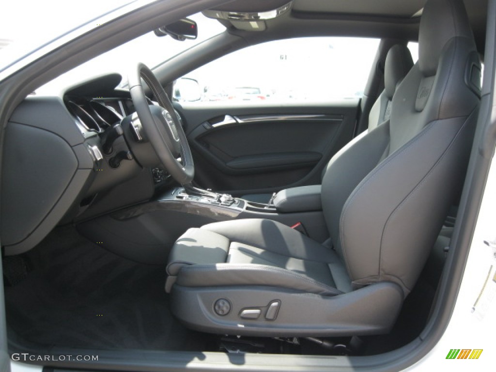 Black Interior 2012 Audi S5 4.2 FSI quattro Coupe Photo #55521224