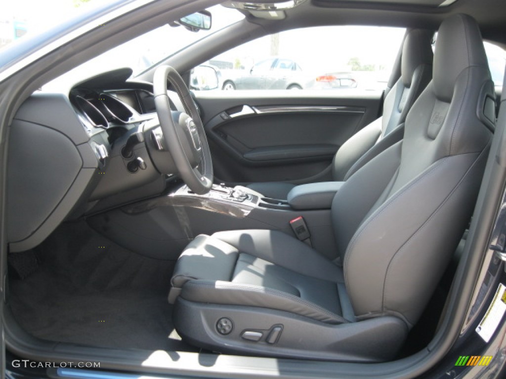 Black Interior 2012 Audi S5 4.2 FSI quattro Coupe Photo #55521371