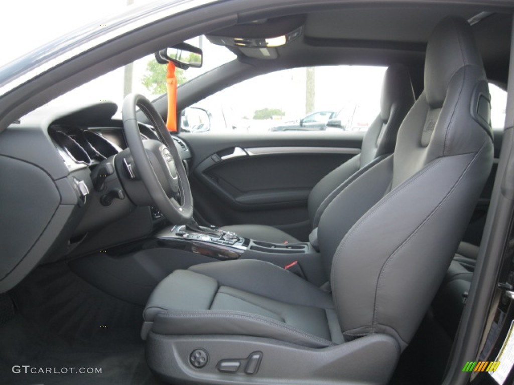 Black Interior 2012 Audi S5 4.2 FSI quattro Coupe Photo #55521536