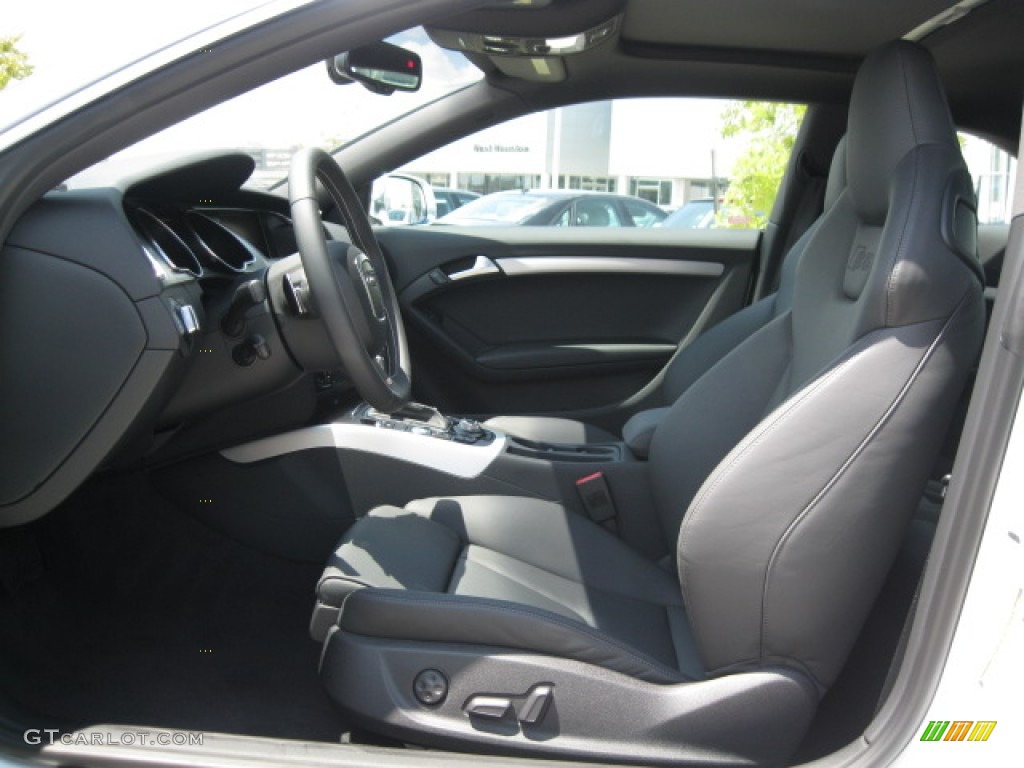 Black Interior 2012 Audi S5 4.2 FSI quattro Coupe Photo #55521626