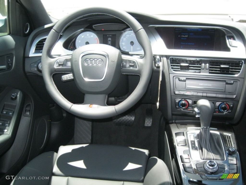 2012 Audi S4 3.0T quattro Sedan Black/Black Dashboard Photo #55521713