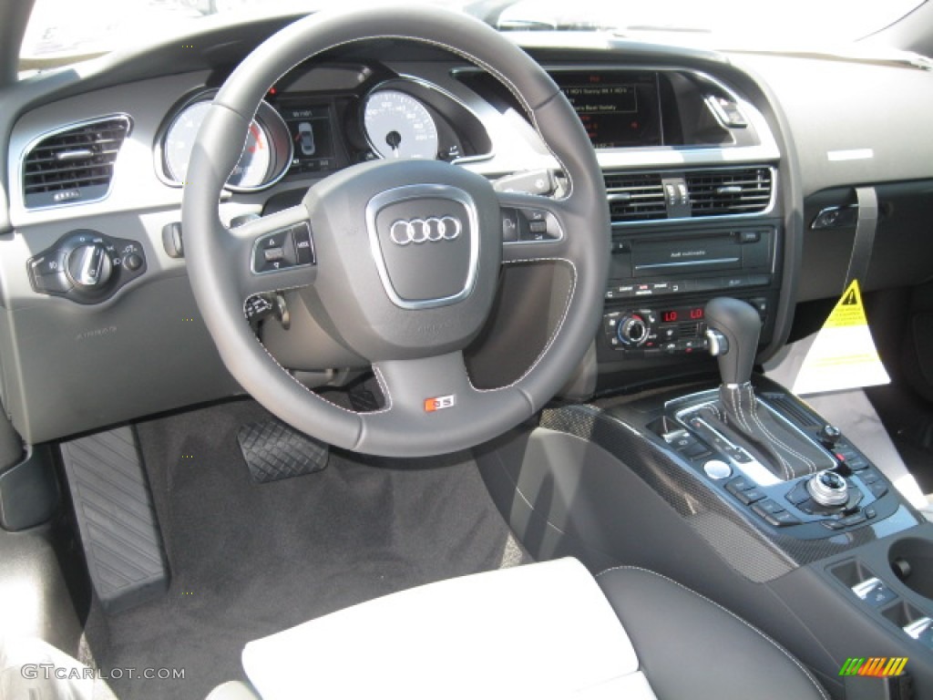 2011 Audi S5 3.0 TFSI quattro Cabriolet Black/Spectral Silver Dashboard Photo #55521794