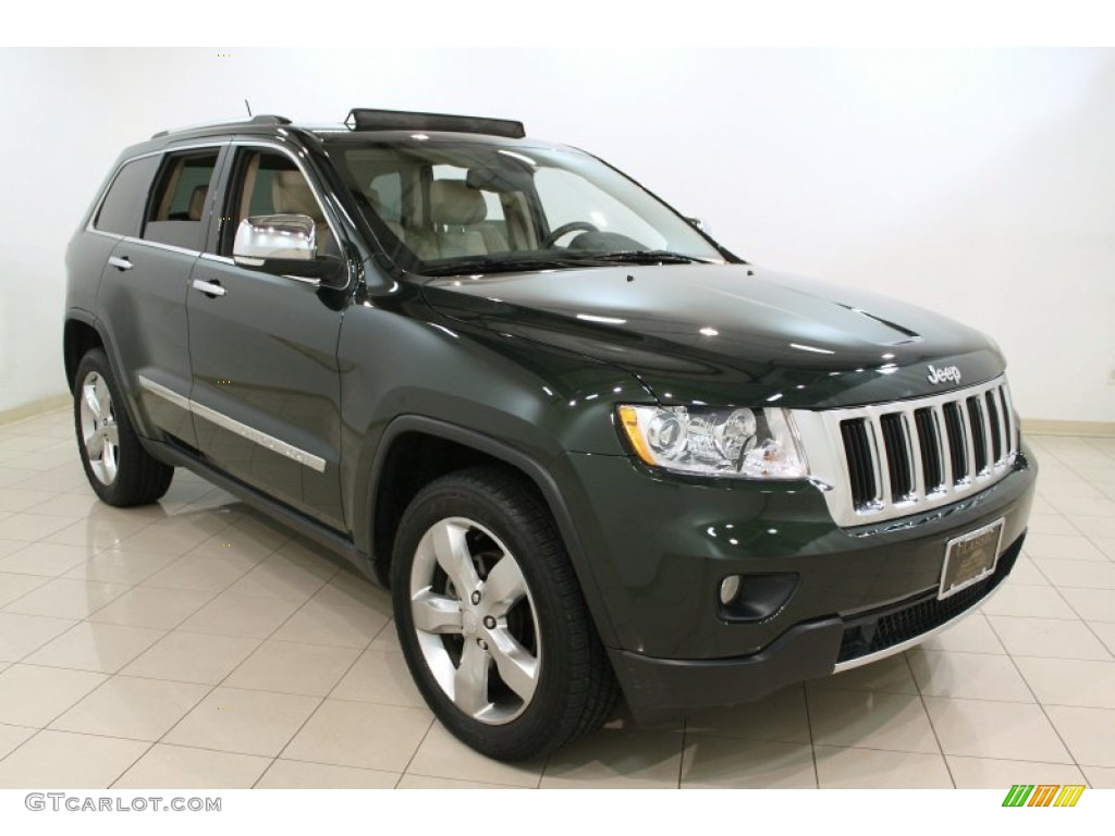 2011 Grand Cherokee Limited 4x4 - Natural Green Pearl / Black/Light Frost Beige photo #1