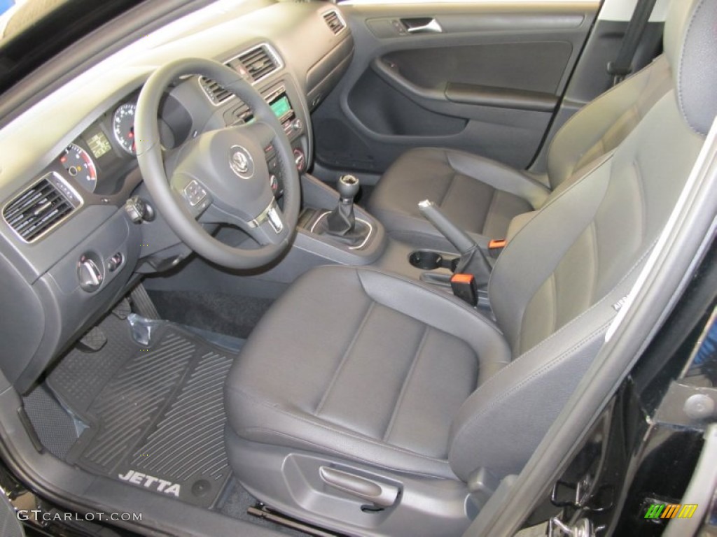 Titan Black Interior 2012 Volkswagen Jetta SE Sedan Photo #55526078