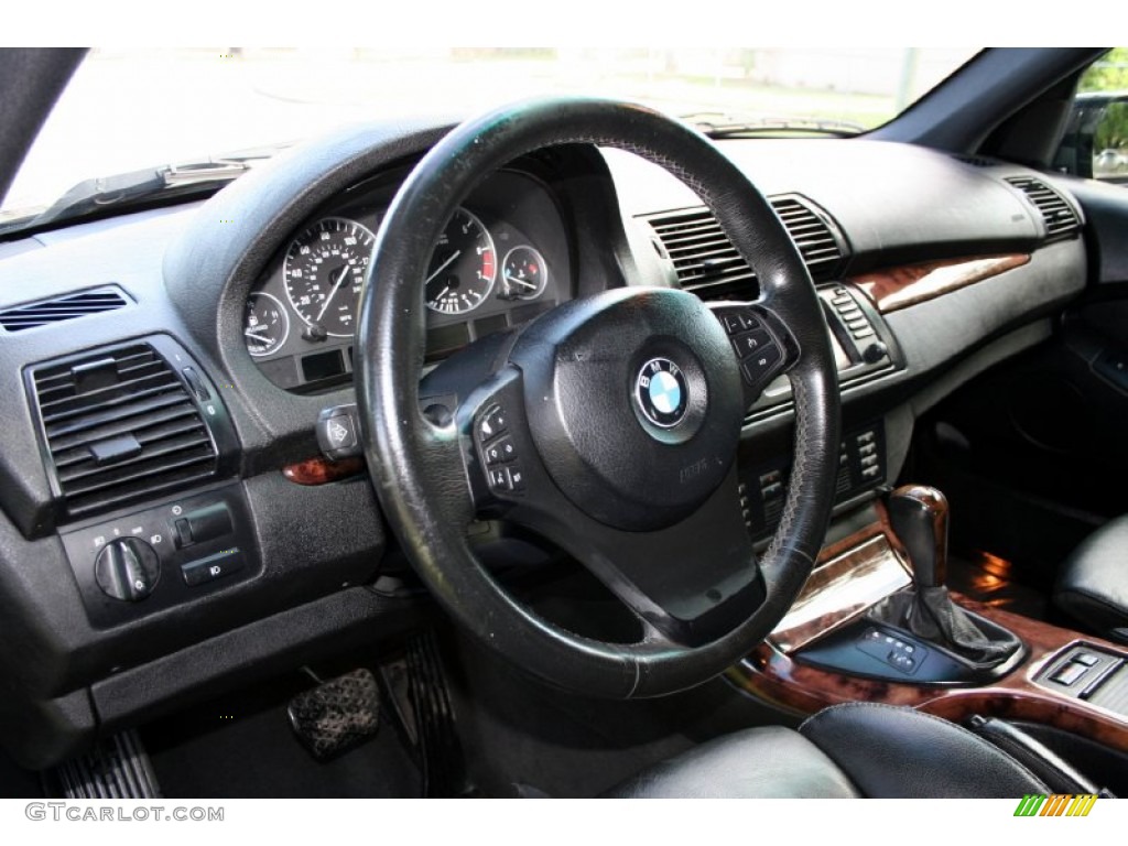 2006 BMW X5 4.4i Black Dashboard Photo #55527377