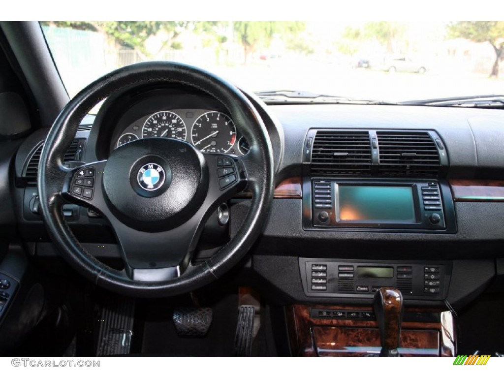 2006 BMW X5 4.4i Black Dashboard Photo #55527398