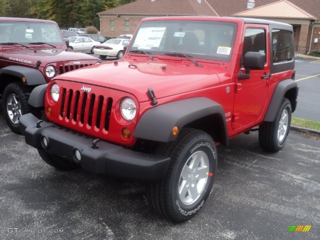 Flame Red Jeep Wrangler