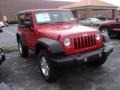 2012 Flame Red Jeep Wrangler Sport S 4x4  photo #3