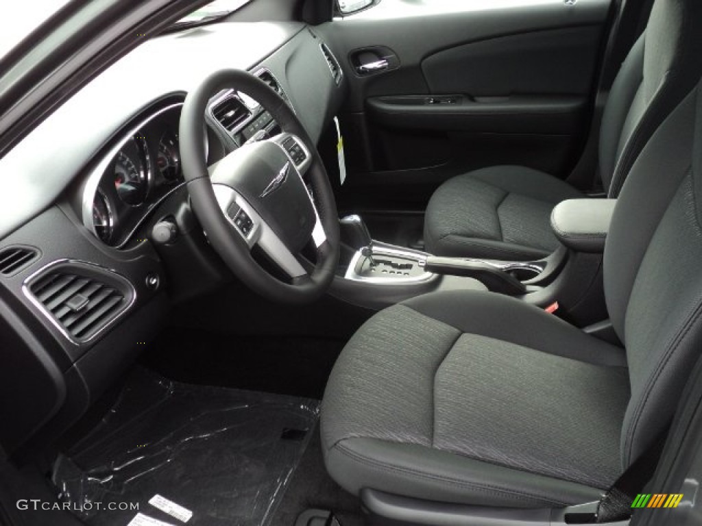Black Interior 2012 Chrysler 200 Touring Sedan Photo #55529456