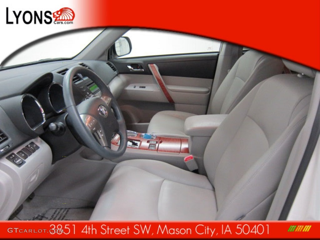 2009 Highlander Limited 4WD - Blizzard White Pearl / Ash photo #4