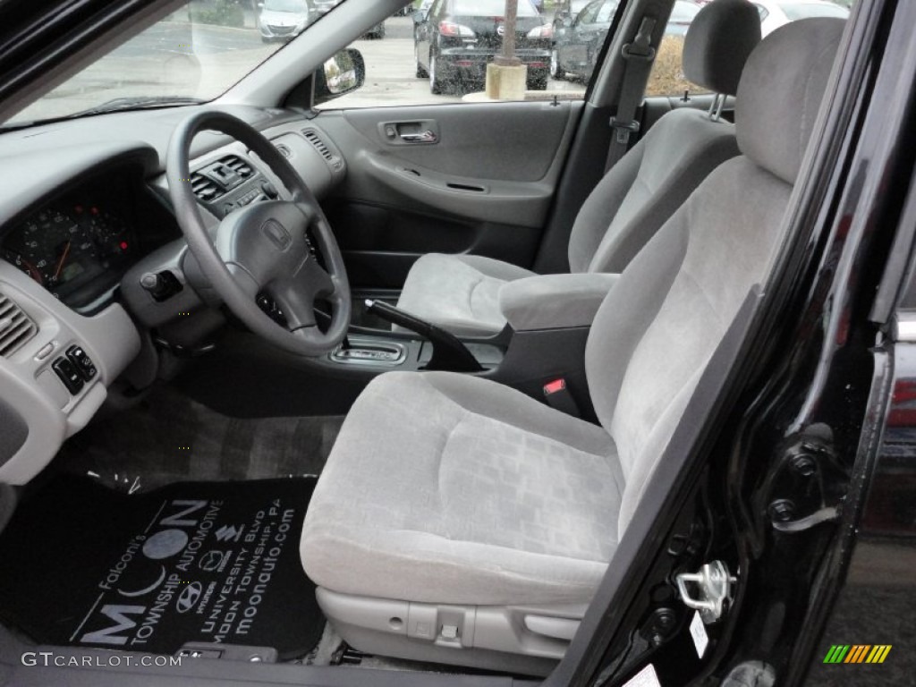 2002 Accord EX Sedan - Nighthawk Black Pearl / Quartz Gray photo #9