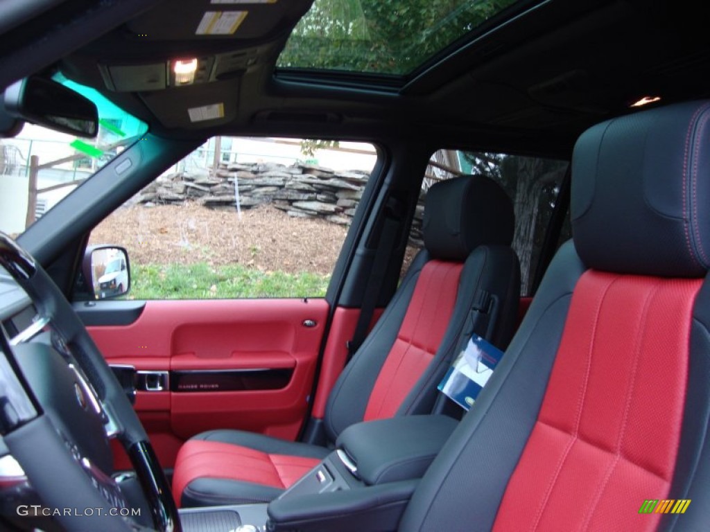 Duo-Tone Jet/Pimento Interior 2012 Land Rover Range Rover Autobiography Photo #55532081