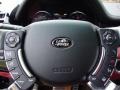 2012 Land Rover Range Rover Duo-Tone Jet/Pimento Interior Steering Wheel Photo