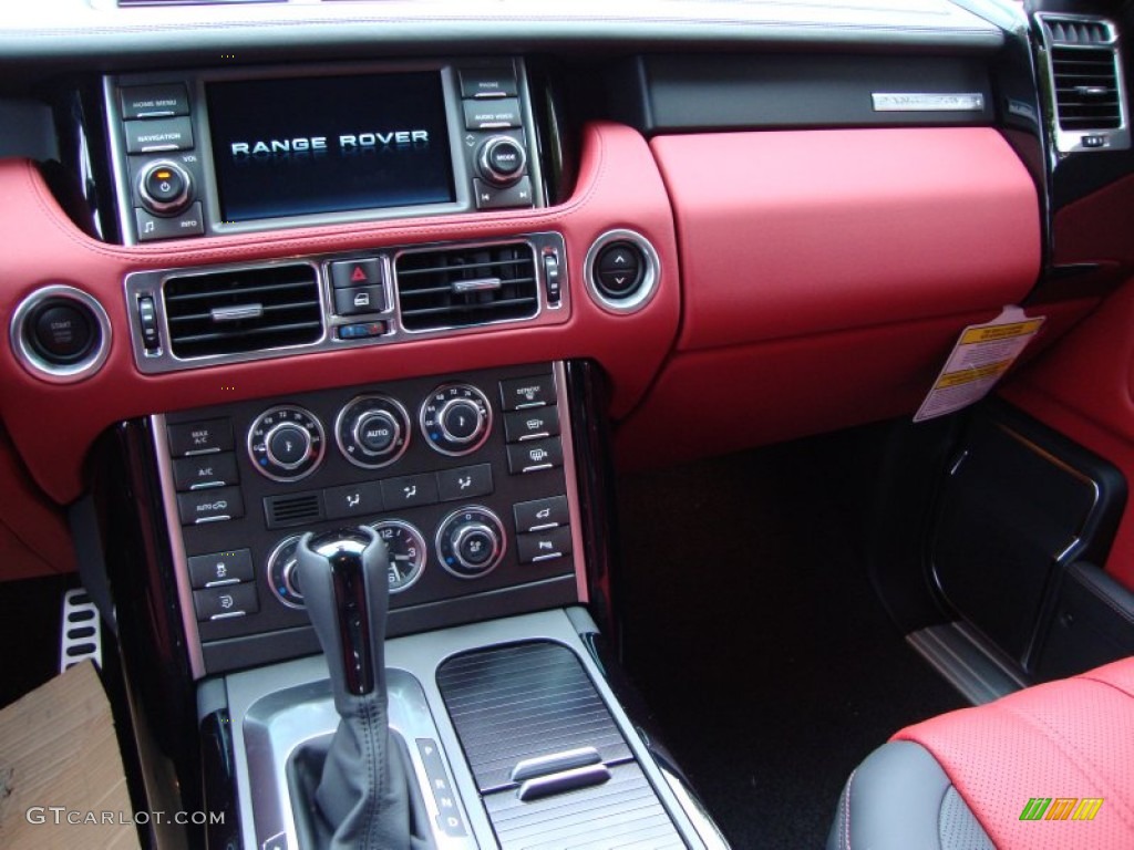 2012 Land Rover Range Rover Autobiography Duo-Tone Jet/Pimento Dashboard Photo #55532105