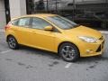 2012 Yellow Blaze Tricoat Metallic Ford Focus SE Sport 5-Door  photo #1