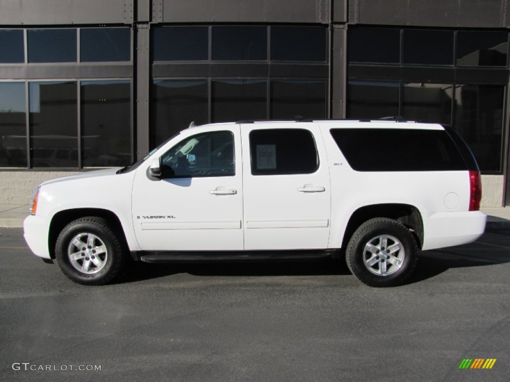 Summit White 2009 GMC Yukon XL SLT 4x4 Exterior Photo #55532918