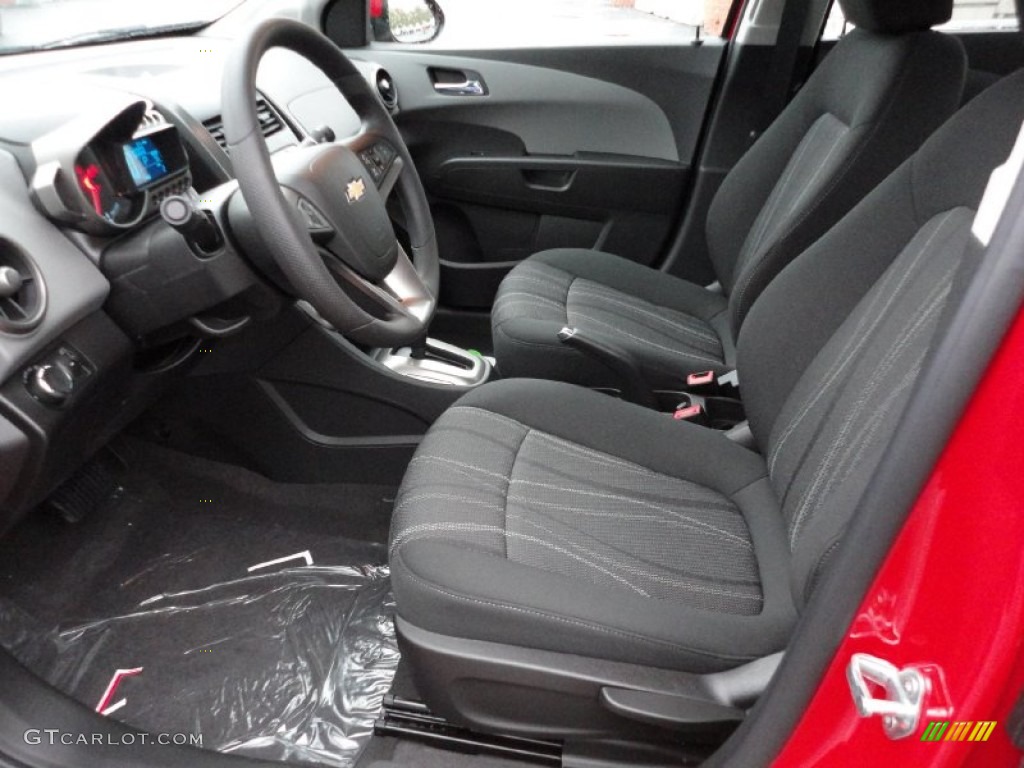 Jet Black/Dark Titanium Interior 2012 Chevrolet Sonic LT Sedan Photo #55532927