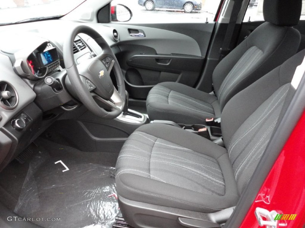 Jet Black/Dark Titanium Interior 2012 Chevrolet Sonic LT Sedan Photo #55533050