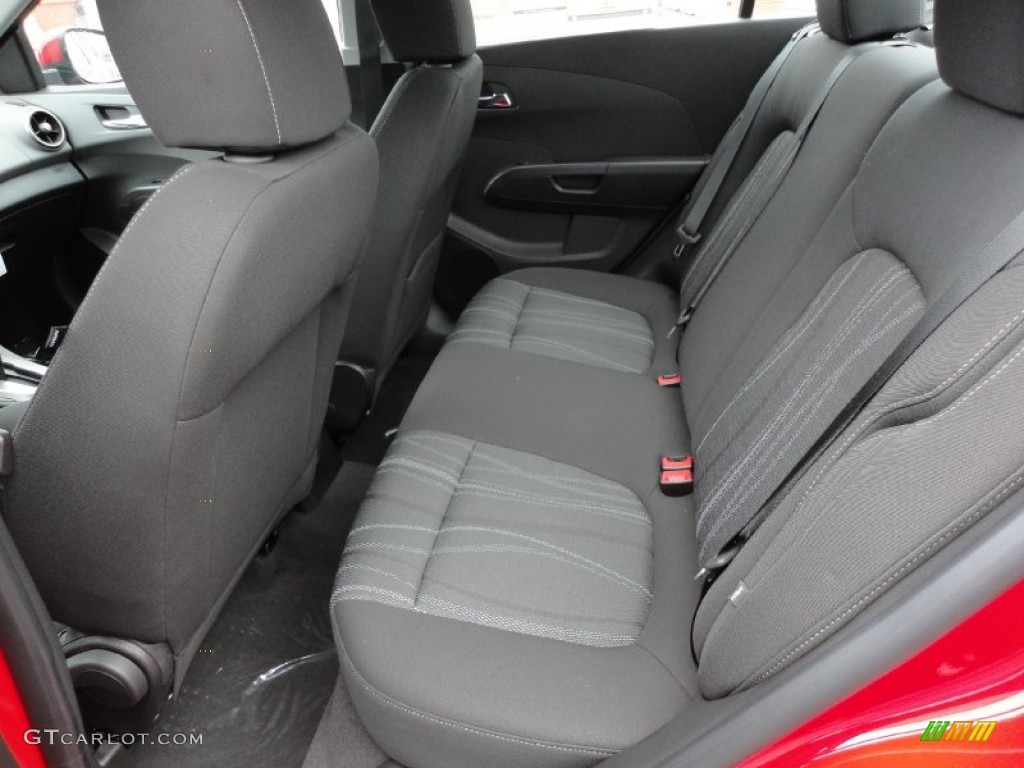 Jet Black/Dark Titanium Interior 2012 Chevrolet Sonic LT Sedan Photo #55533071