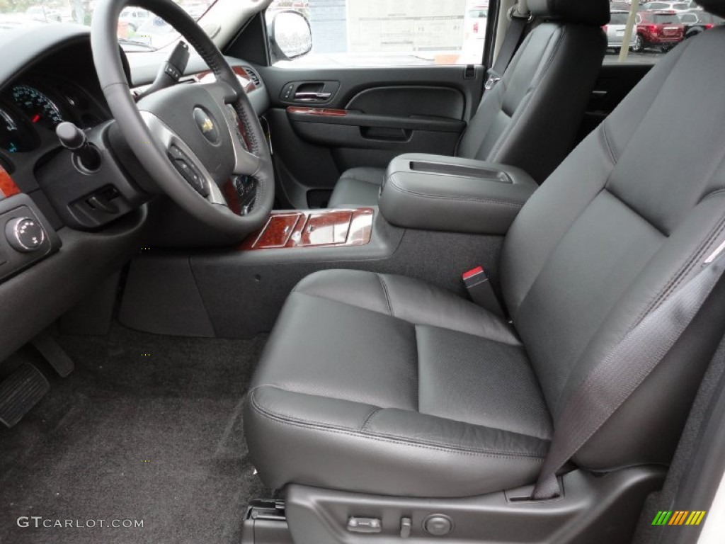 Ebony Interior 2012 Chevrolet Avalanche LTZ 4x4 Photo #55533161