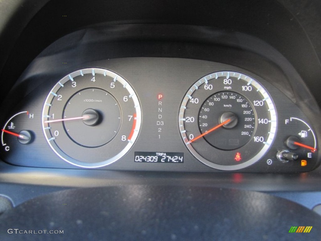 2009 Honda Accord EX-L V6 Sedan Gauges Photo #55533194