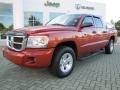 2008 Sunburst Orange Pearl Dodge Dakota SLT Crew Cab #55487911