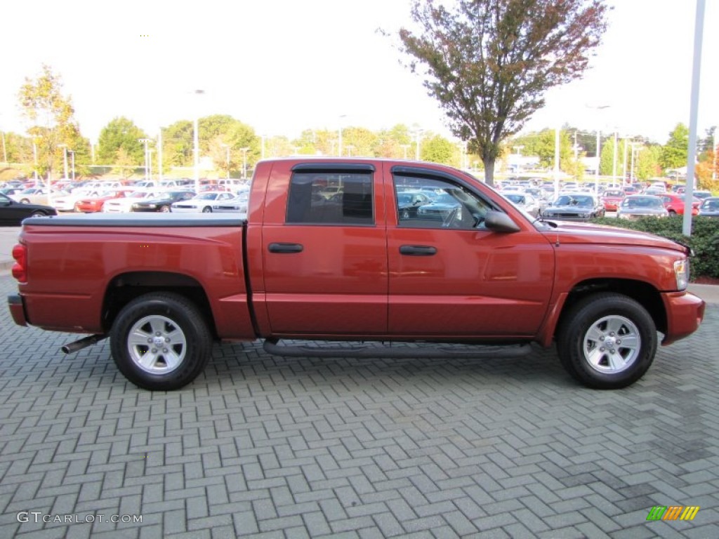 Sunburst Orange Pearl 2008 Dodge Dakota SLT Crew Cab Exterior Photo #55535198