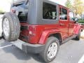 2008 Red Rock Crystal Pearl Jeep Wrangler Unlimited Sahara 4x4  photo #2
