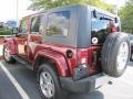 2008 Red Rock Crystal Pearl Jeep Wrangler Unlimited Sahara 4x4  photo #3