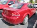 2009 Inferno Red Crystal Pearl Dodge Avenger SE  photo #2