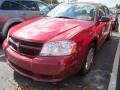 2009 Inferno Red Crystal Pearl Dodge Avenger SE  photo #4