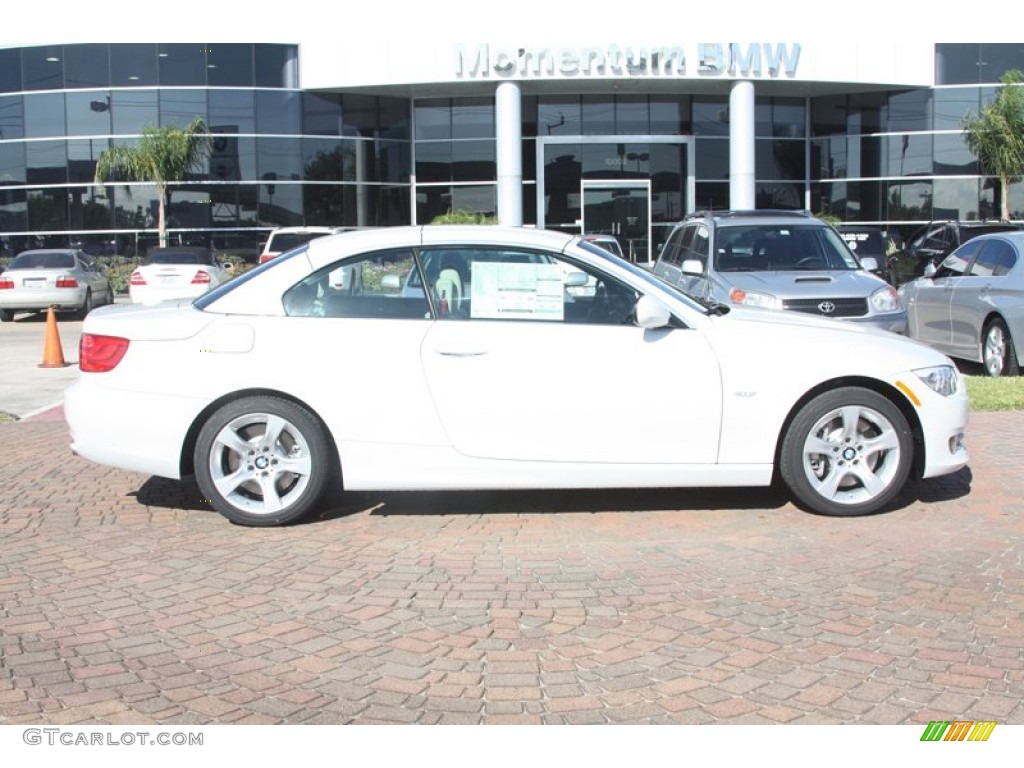 2012 3 Series 335i Convertible - Mineral White Metallic / Oyster/Black photo #4