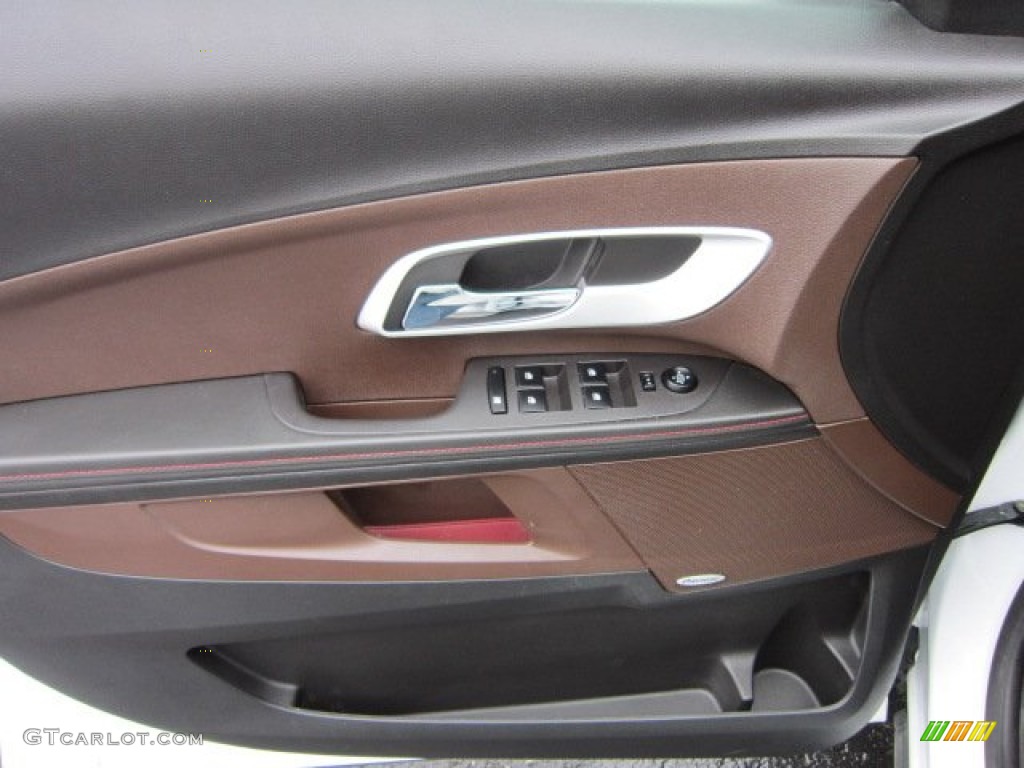 2010 Chevrolet Equinox LT AWD Jet Black/Brownstone Door Panel Photo #55538064