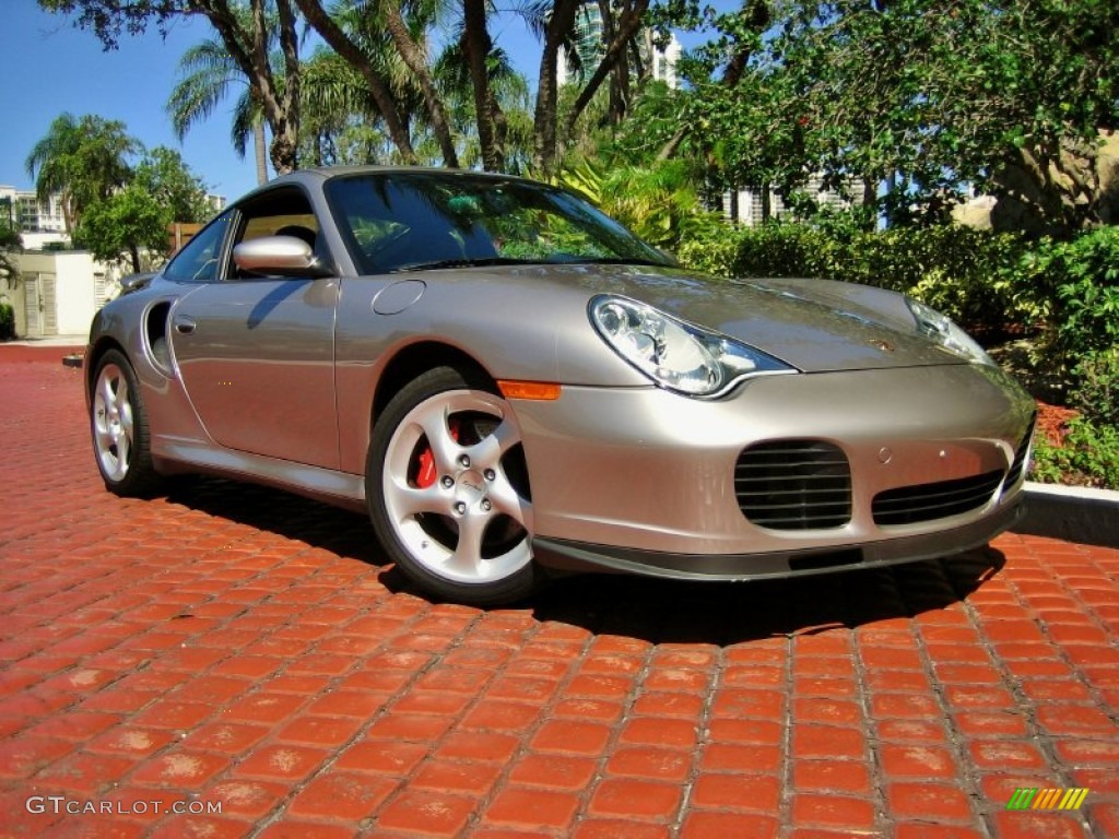 2003 911 Turbo Coupe - Meridian Metallic / Black photo #1