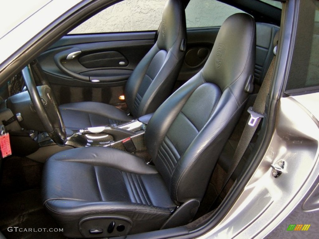 Black Interior 2003 Porsche 911 Turbo Coupe Photo #55538316