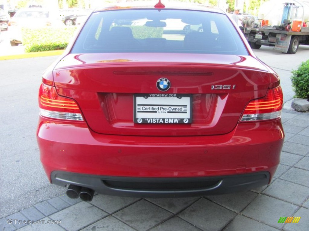 2009 1 Series 135i Coupe - Crimson Red / Savanna Beige/Black Boston Leather photo #6