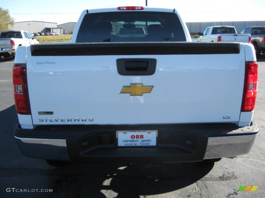 2011 Silverado 1500 LS Extended Cab - Summit White / Dark Titanium photo #5